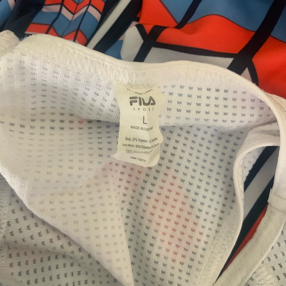 Fila Sport Geometric Women’s Activewear Set, Leggings and Tank - Picture 4 of 7